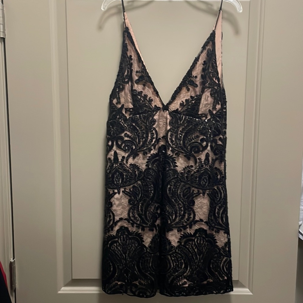 Free People Night Shimmer Mini Dress size 4